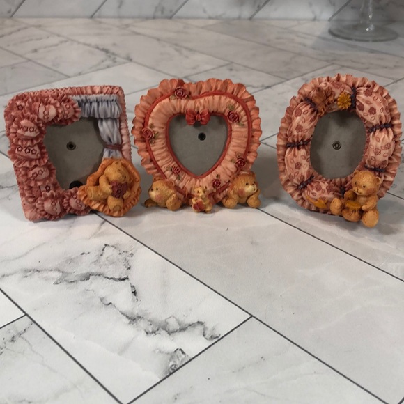 Other - NWT NIB Set of 2 mini Teddy Bear Frames Stand Magnets